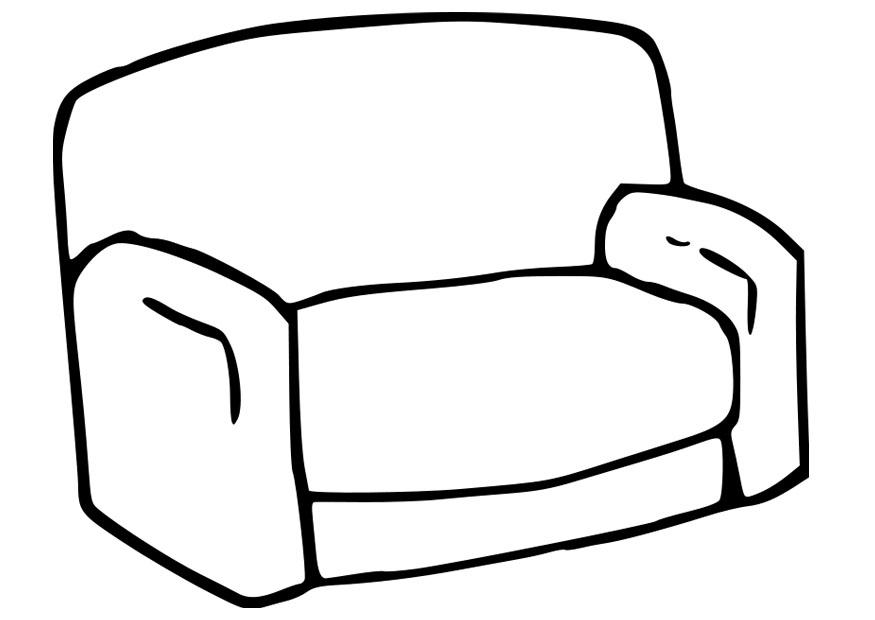 Disegno da colorare sofA 